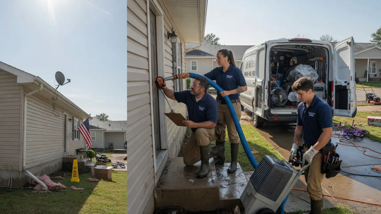 Ceiling Water Damage Restoration in Herrick, SD near me